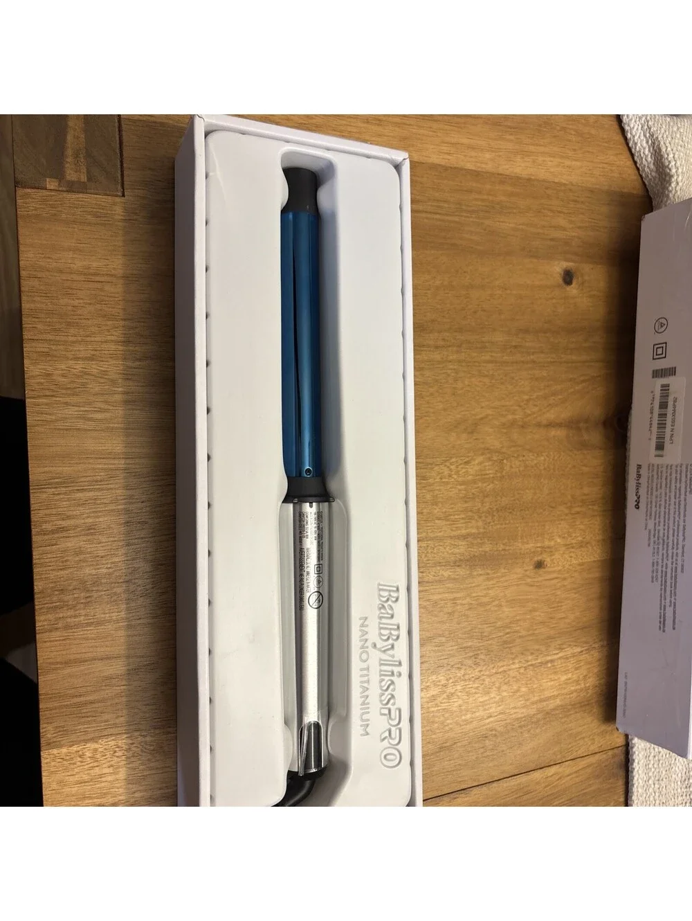 NIB Babyliss Pro Nano Titanium 1 Inch Curling Wand Iron Open Box